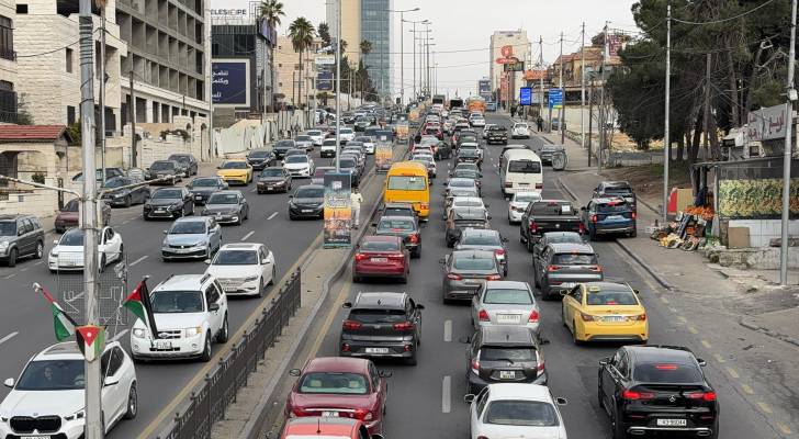 أزمة سير في العاصمة عمان "أرشيفية"
