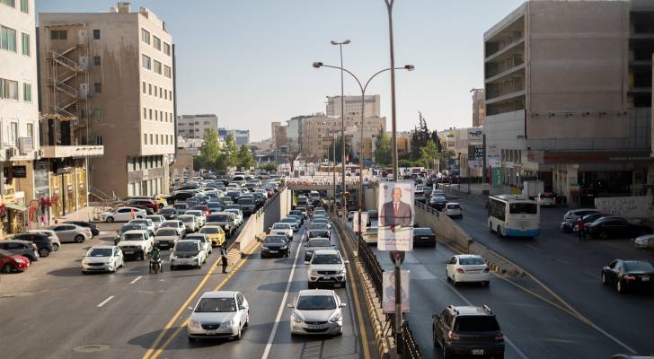 أزمة مرور في العاصمة عمان