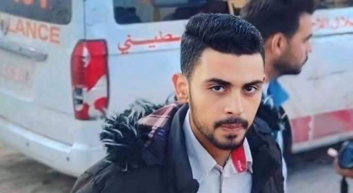 صورة للمسعف رفعت رضوان