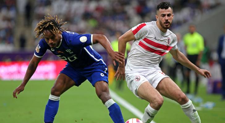 محمود حمدي "الونش" في مباراة سابقة بين الزمالك والهلال السعودي