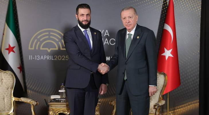 الرئيس التركي رجب طيب أردوغان والرئيس السوري أحمد الشرع