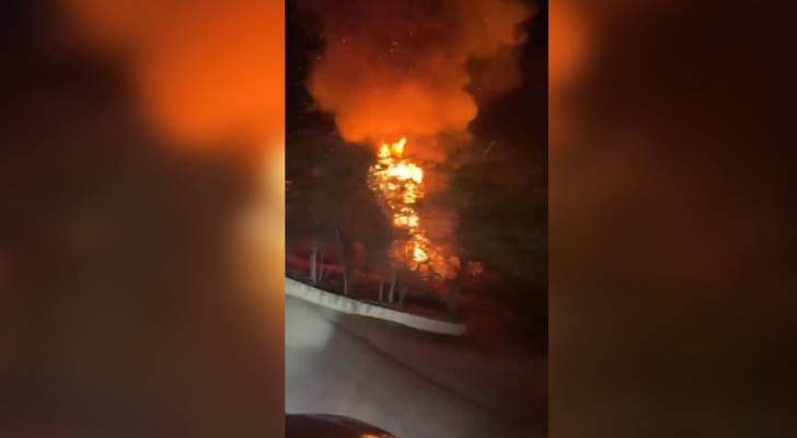 اندلاع حرائق في منطقة ماعين بمأدبا