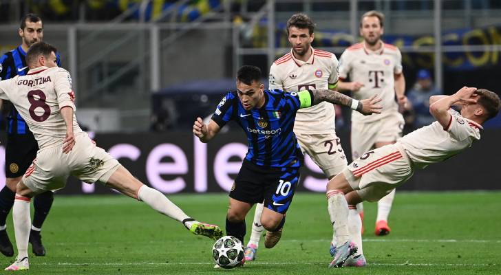 الإنتر يتعادل مع بايرن ميونخ ويضرب موعدا مع برشلونة في نصف النهائي