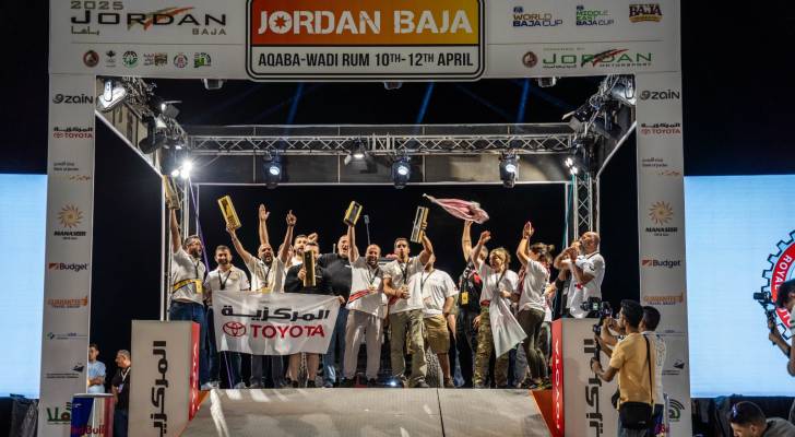 فريق "المركزية تويوتا" يحجز المركز الأول ضمن فئة الفرق في رالي وادي القمر والأول