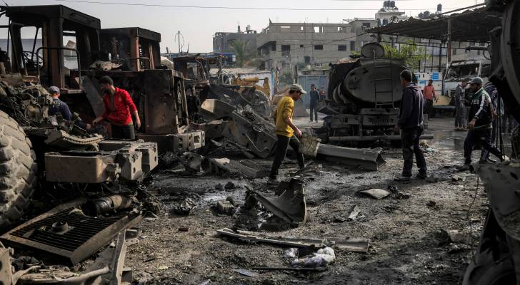 قصف في جباليا بشمال قطاع غزة