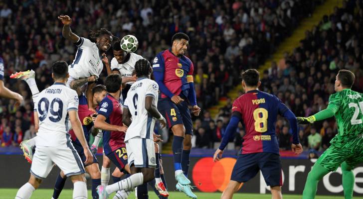 لاعبو برشلونة وإنتر ميلان