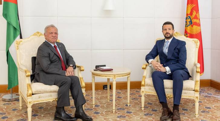 الملك يلتقي رئيس جمهورية مونتينيغرو