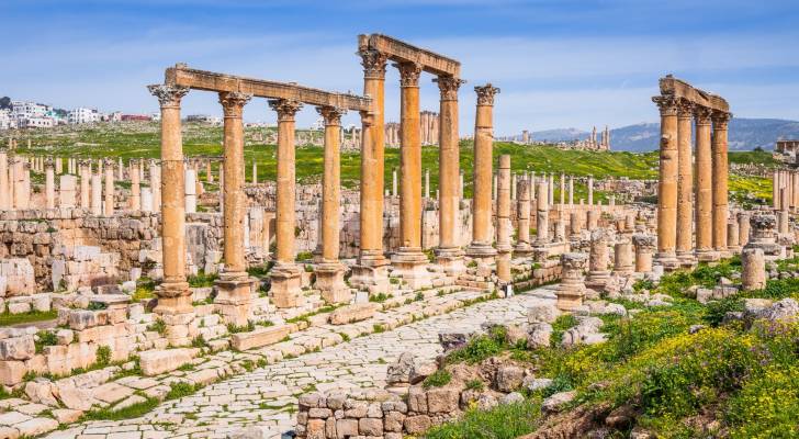 شارع الأعمدة في جرش "أرشيفية"