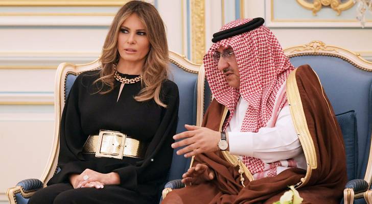 ميلانيا ترمب خلال زيارتها السابقة إلى السعودية