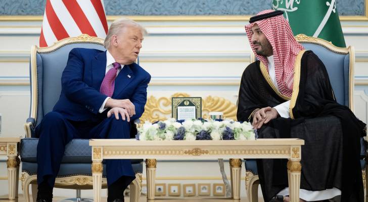 ولي العهد السعودي الأمير محمد بن سلمان خلال لقائه الرئيس الأمريكي دونالد ترمب