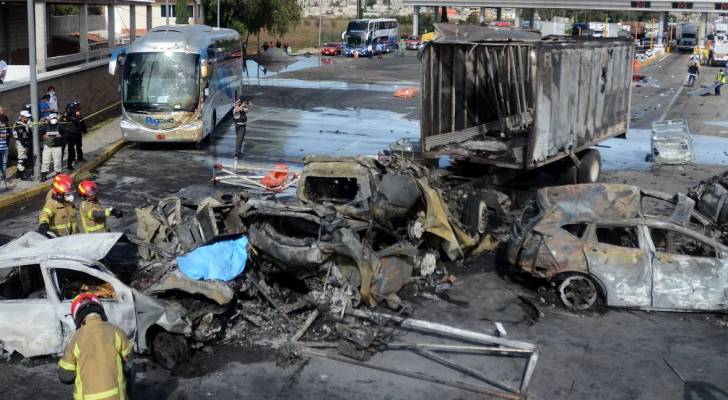 حادث تصادم في المكسيك
