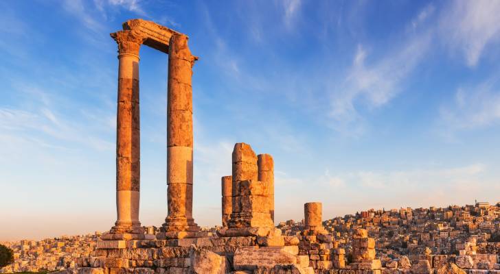 جبل القلعة في العاصمة عمان "أرشيفية"