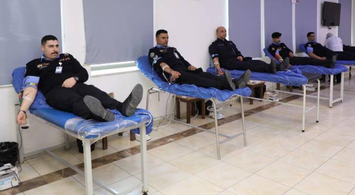 كوادر الأمن العام يتبرعون بالدم - أرشيفية