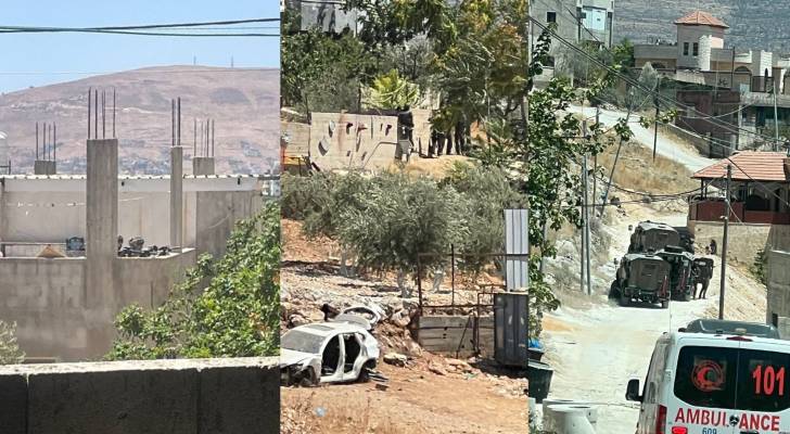 قوات الاحتلال الإسرائيلي تحاصر منزلا في قرية سالم