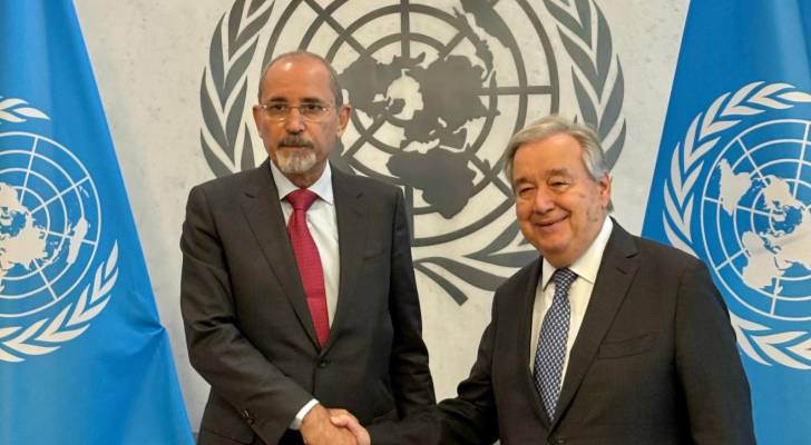 وزير الخارجية وشؤون المغتربين أيمن الصفدي- الأمين العام للأمم المتحدة أنطونيو غوتيريش