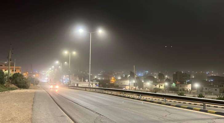 الدوريات الخارجية تعلن إعادة فتح الطريق الصحراوي بعد انحسار موجة الغبار