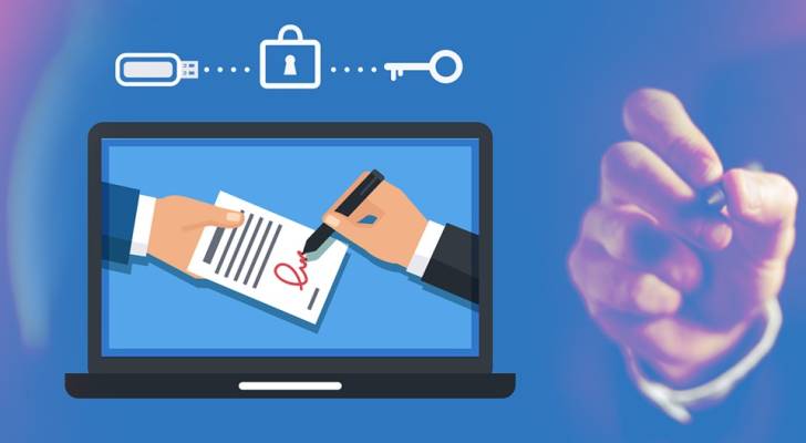 التوقيع الرقمي "تعبيرية"