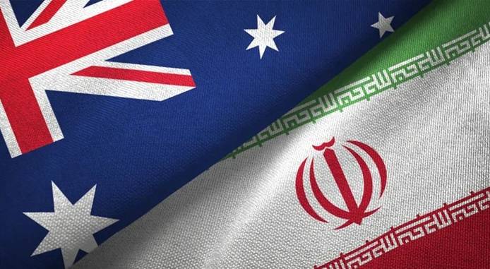 علم استراليا و ايران