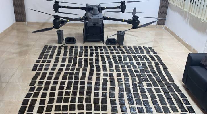 الجيش العربي: المنطقة العسكرية الجنوبية تحبط محاولة تهريب مواد مخدرة بواسطة طائرة مسيرة