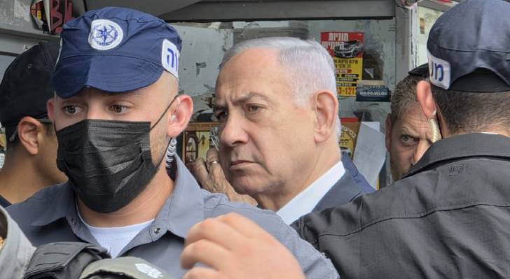 نتنياهو من موقع عملية إطلاق النار بالقدس