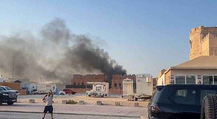 الدوحة لحظة استهداف مقر لحركة حماس