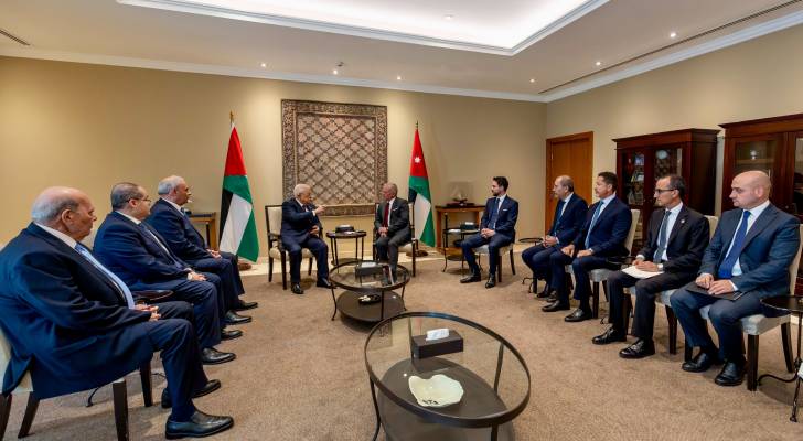 الملك يستقبل الرئيس عباس ويؤكد دعم الأردن الراسخ للأشقاء الفلسطينيين في نيل حقوقهم العادلة والمشروعة