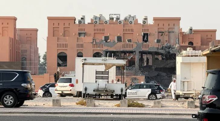 المبنى الذي استهدفه الاحتلال في قطر