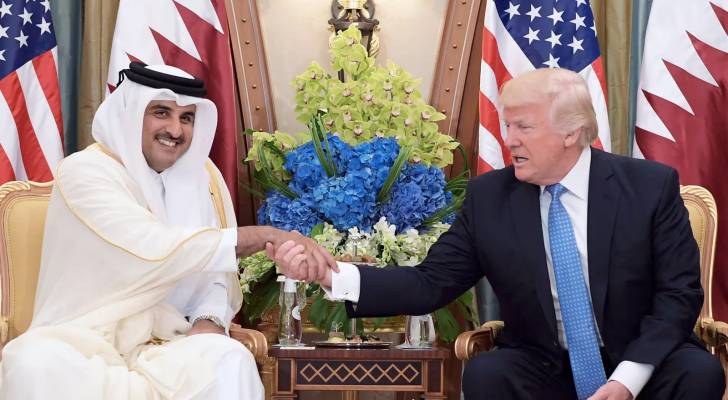 ترمب وأمير قطر