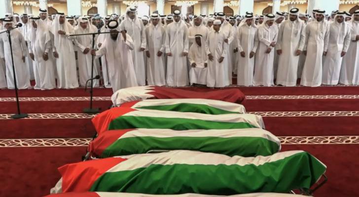 بدء مراسم تشييع شهداء عدوان الاحتلال على الدوحة