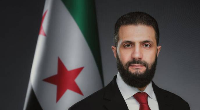 الرئيس السوري أحمد الشرع