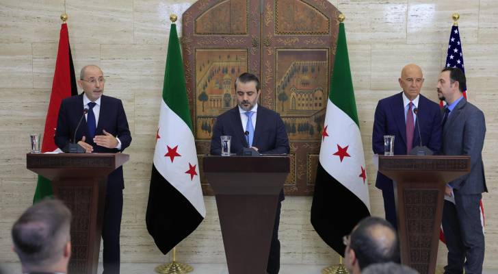 وزير الخارجية يلتقي الشيباني وبارك لبحث تثبيت وقف النار وحل الأزمة بالسويداء