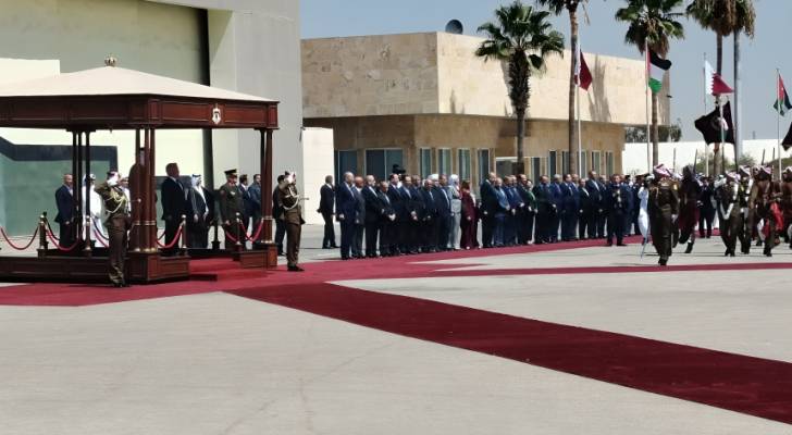 جلالة الملك  وأمير قطر  يعقدان مباحثات في قصر بسمان الزاهر (فيديو)