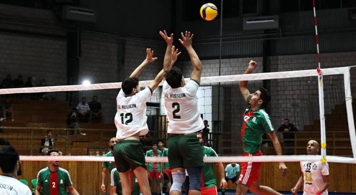 عيرا وشباب الحسين يتأهلان لنهائي كأس الأردن للكرة الطائرة