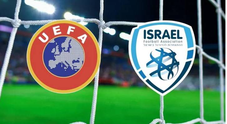 شعار اتحاد الويفا واتحاد كرة القدم لكيان الاحتلال