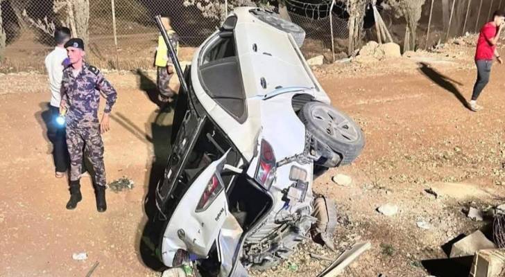 حادث تصادم بين عدة مركبات قرب جسر الرمثا