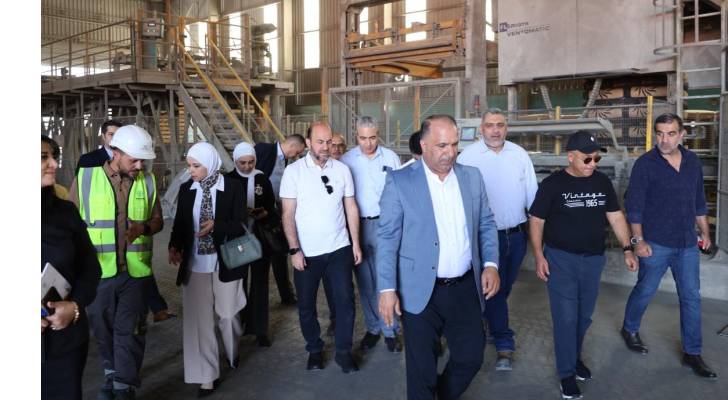 زيارة المهندس زياد السعايدة إلى مجمع المناصير الصناعي في منطقة القطرانة