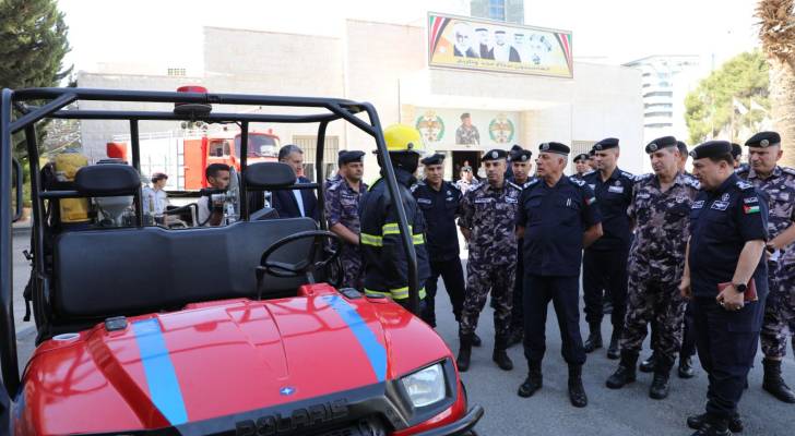 مدير الأمن العام يزور مديرية الدفاع المدني ويطلع على خطة التعامل الأمثل مع فصل الشتاء