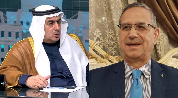 الشيخ خالد العيطان الحراحشة وأستاذ علم الاجتماع الدكتور حسين محادين