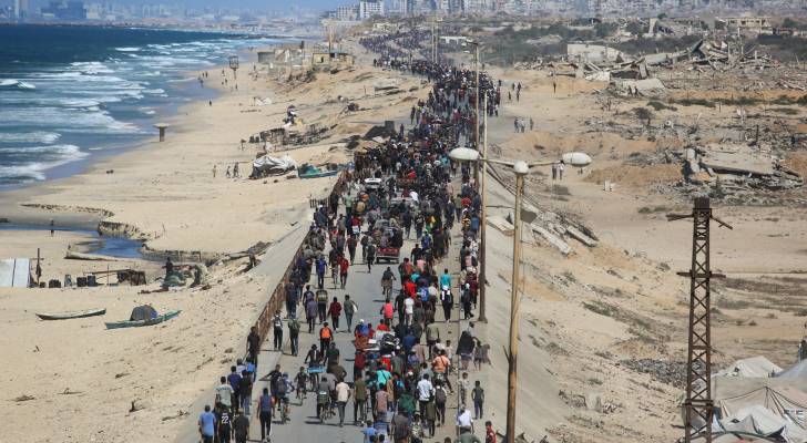 عودة اهالي قطاع غزة إلى منازلهم