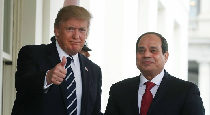 الرئيس المصري عبد الفتاح السيسي و الرئيس الامريكي دونالد ترمب