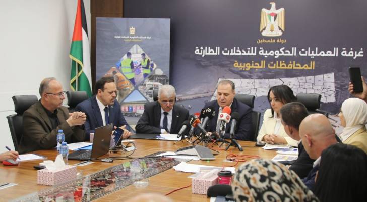 مؤتمر صحفي عقده وزير التربية والتعليم العالي الفلسطيني بحضور السفير الاردني لدى دولة فلسطين