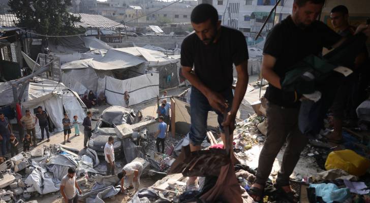 جانب من الدمار الذي حل بقطاع غزة اثر قصف الاحتلال