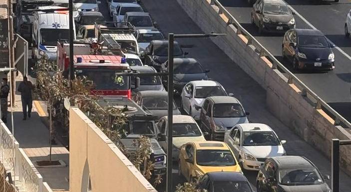 ازمة سير في العاصمة عمان