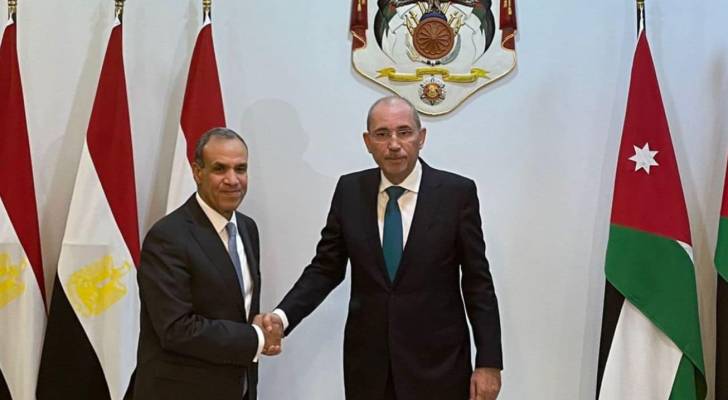 وزير الخارجية ايمن الصفدي ووزير الخارجية المصري بدر عبدالعاطي