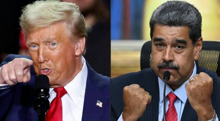 الرئيس الأميركي دونالد ترمب و الرئيس الفنزويلي نيكولاس مادورو