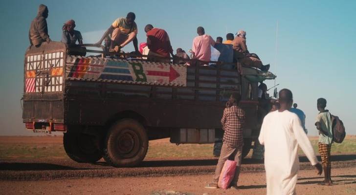 عدد من اللاجئين السودانيين من الفاشر الى مدينة بارا.. ارشيفية