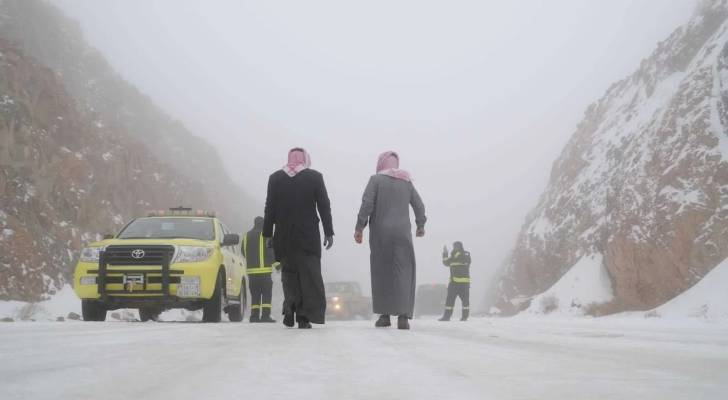 الطقس البارد في السعودية