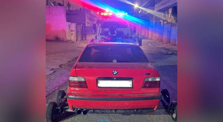 الأمن العام يضبط مركبة في عبدون ارتكبت مخالفات متهورة