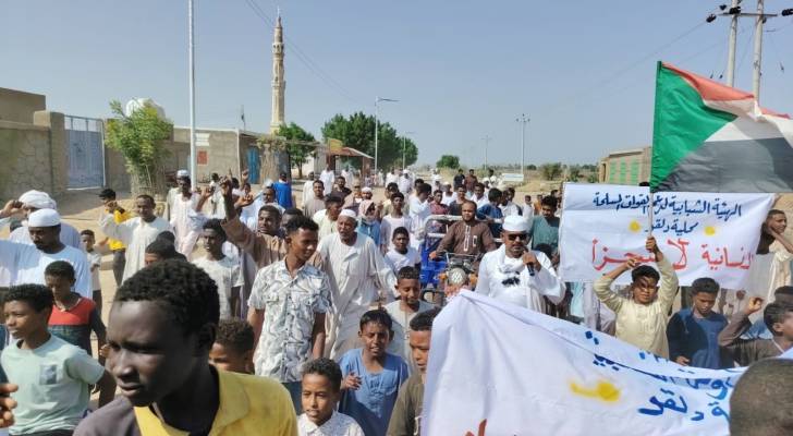 مسيرات  منددة "جرائم وانتهاكات" الميليشيا المتمردة ضد الإنسانية
