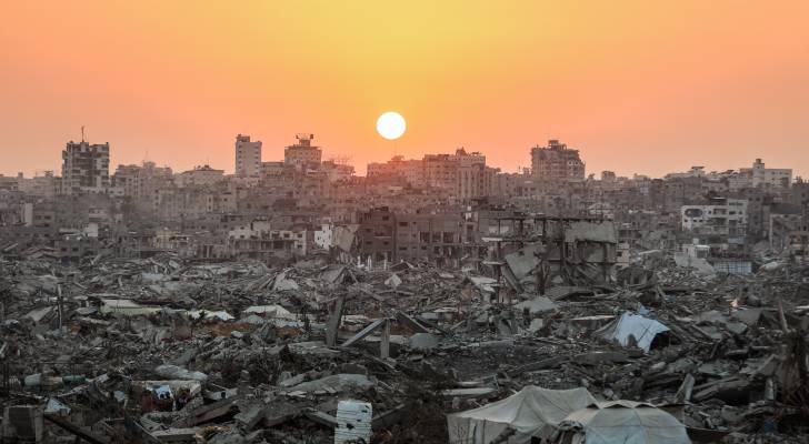جانب من الدمار الذي خلفه عدوان الاحتلال على غزة
